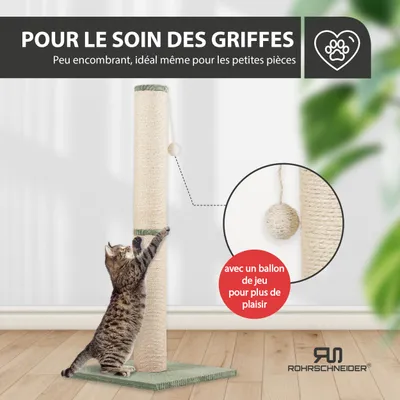 Rohrschneider Arbre à chat/tronc XL tissu velours côtelé