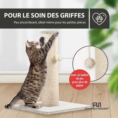 Rohrschneider Arbre à chat/tronc XL tissu velours côtelé