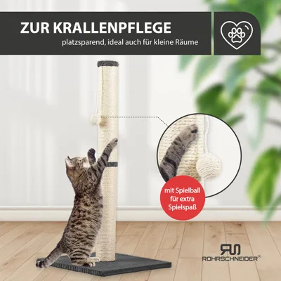 Rohrschneider Arbre à chat/tronc L tissu velours côtelé