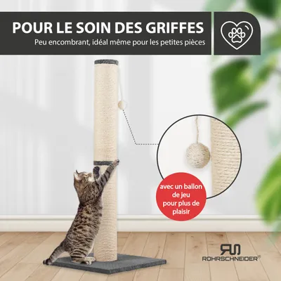 Rohrschneider Arbre à chat/tronc XL tissu velours côtelé