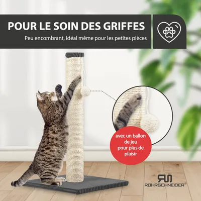 Rohrschneider Arbre à chat/tronc L tissu velours côtelé