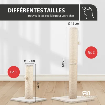 Rohrschneider Arbre à chat/tronc XL tissu velours côtelé