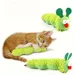 IntiMeg Jouet pour chat chenille verte