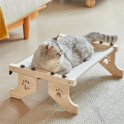 IntiMeg Hamac pour chat en bois