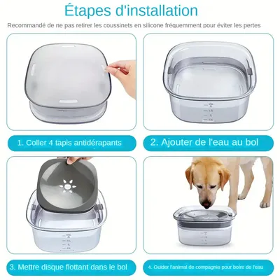 IntiMeg Bol d'eau flottant pour animaux de compagnie