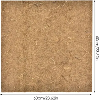 IntiMeg Tapis litière en chanvre naturel 60 × 60 cm
