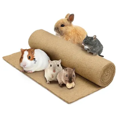 IntiMeg Tapis litière en chanvre naturel 60 × 60 cm