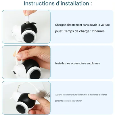 Jouet pour chat à commande à distance interactif pour chats