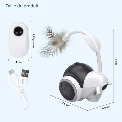 Jouet pour chat à commande à distance interactif pour chats