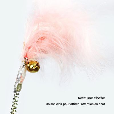 Living123 Jouet interactif en plumes pour chats