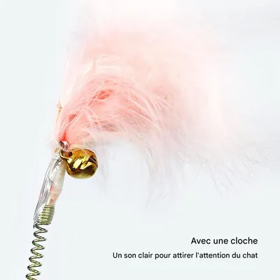 Living123 Jouet interactif en plumes pour chats