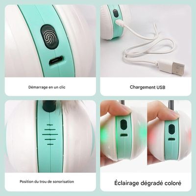 Jouet de puzzle interactif pour chat, Balle automatique