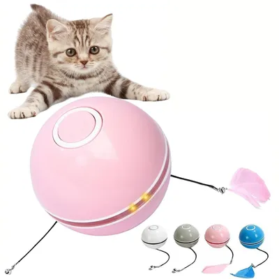 Automatic LED Intelligent Cat Ball, Interactive