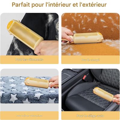 Living123 Brosse anti - poils pour chat et chien