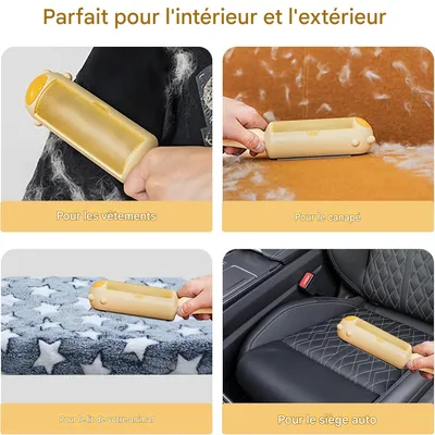 Living123 Brosse anti - poils pour chat et chien