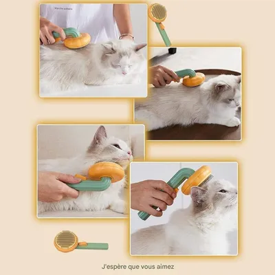 Living123 Peigne pour animaux de compagnie - Démêle les poils