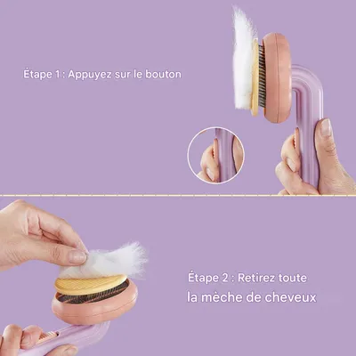 Living123 Peigne pour animaux de compagnie - Démêle les poils