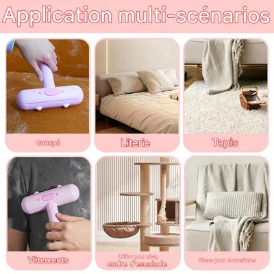 Rouleau anti Peluches réutilisable Pour les poils de chien et chat