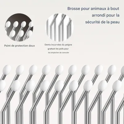 Living123 Brosse de toilettage 3 en 1 pour chat