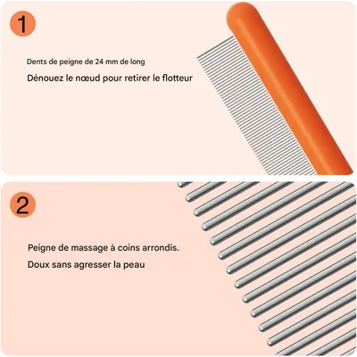Brosse de toilettage pour chat Équilibrée pour la peau du chat