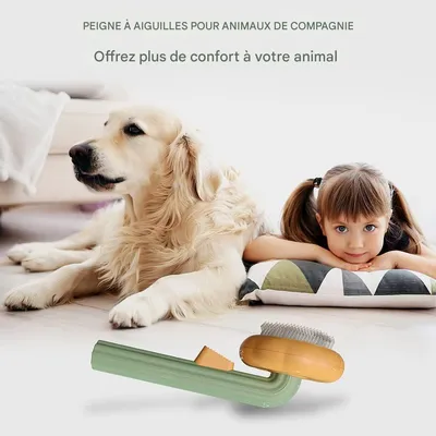 Living123 Peigne pour animaux de compagnie - Démêle les poils