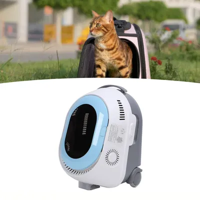 Living123 Sac de transport à roulettes 3 en 1 pour chat,Porte