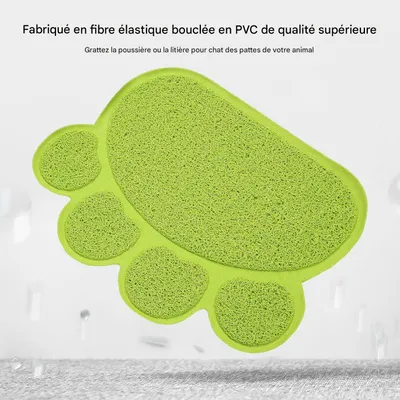 Tapis de bac à litière en PVC pour chat, 40X30CM