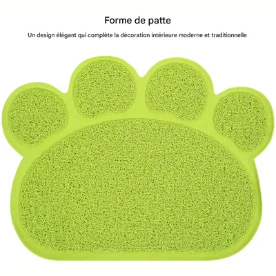Tapis de bac à litière en PVC pour chat, 40X30CM