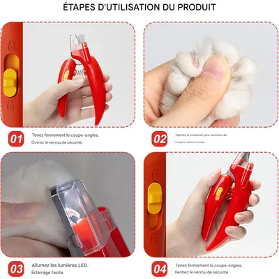 Ciseaux coupe-griffes pour chien et chat