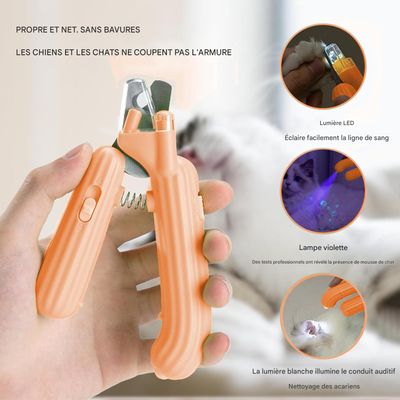 Ciseaux coupe-griffes pour chien et chat