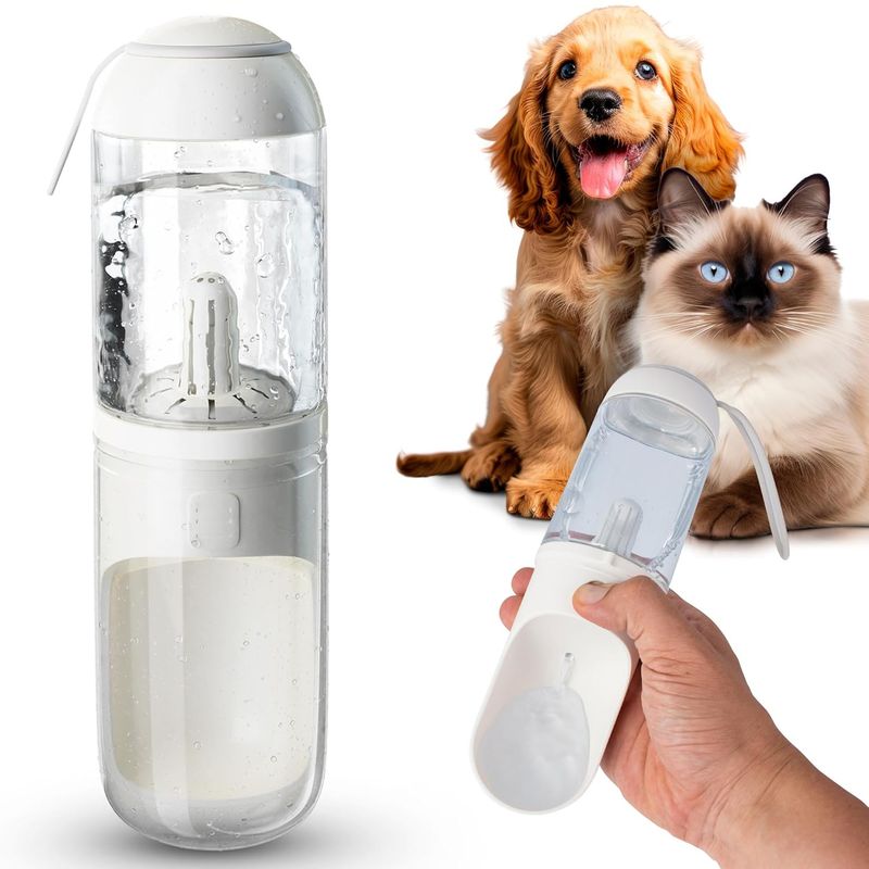 Bouteille d'eau filtrante portable pour chien, 330 ml