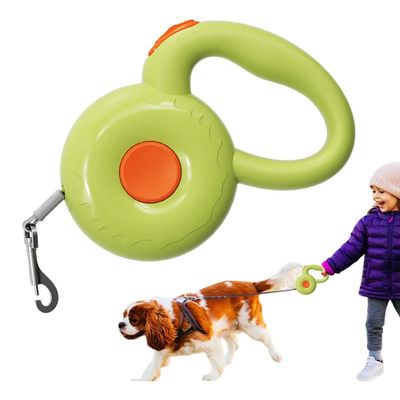 Corde de traction télescopique automatique pour chien, 300CM, Vert