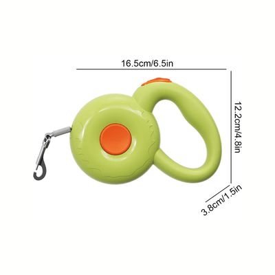 Corde de traction télescopique automatique pour chien, 300CM, Vert