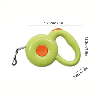 Corde de traction télescopique automatique pour chien, 300CM, Vert