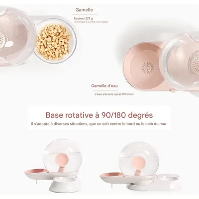 Ensemble d'alimentateur et de distributeur d'eau automatiques