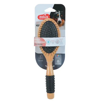 zolux - Brosse Pneumatique 24.5 cm pour chien à poils longs