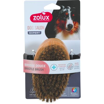Brosse douce 12 cm pour chien à poils longs
