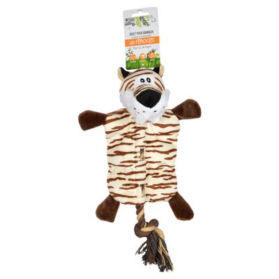 Jouet en peluche tigre pour chien