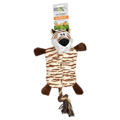 Jouet en peluche tigre pour chien