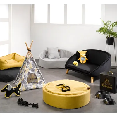 Jouet corde multi noeuds noir pour chien