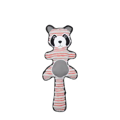 Peluche raton laveur chien