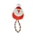 Jouet peluche Pere Noel et corde pour chien