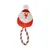 Jouet peluche Pere Noel et corde pour chien Jouet peluche Pere Noel et corde pour chien
