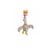 Jouet peluche coq brun pour chien