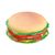 Jouet hamburger pour chien