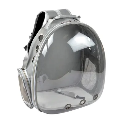 Sac a dos de transport animaux avec capsule transparente