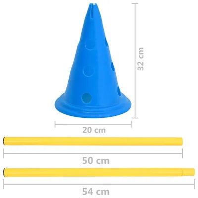 vidaXL obstacle d'activité pour chien Polyéthylène