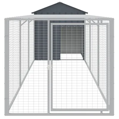 vidaXL cage à poules Acier