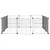 vidaXL cage pour animaux de compagnie Acier