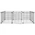 vidaXL cage pour animaux de compagnie Acier